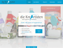 Tablet Screenshot of diekreartisten.com